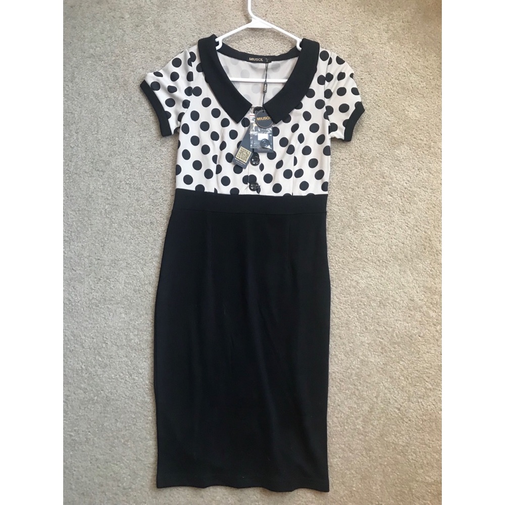 Black and white dress